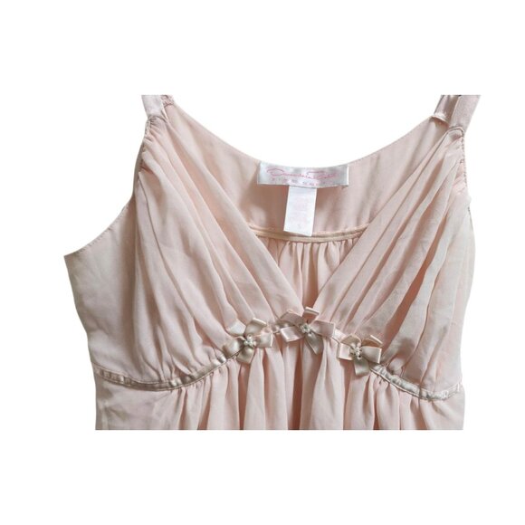 Oscar de la Renta Pink Label Powdered Babydoll Lingerie Dress - Small - Picture 4 of 9